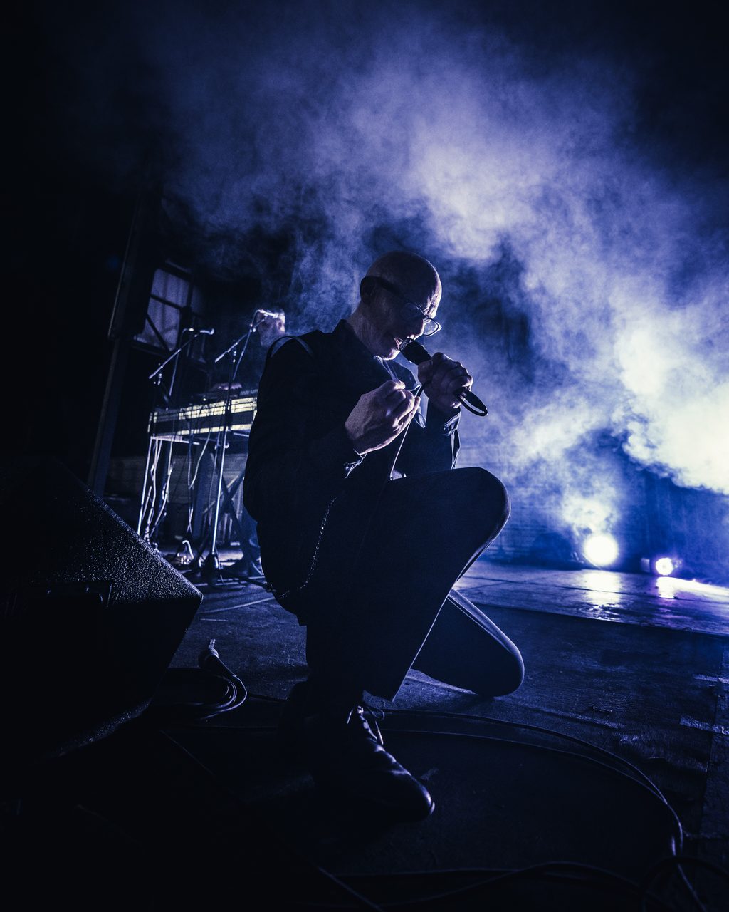 Covenant performing live.