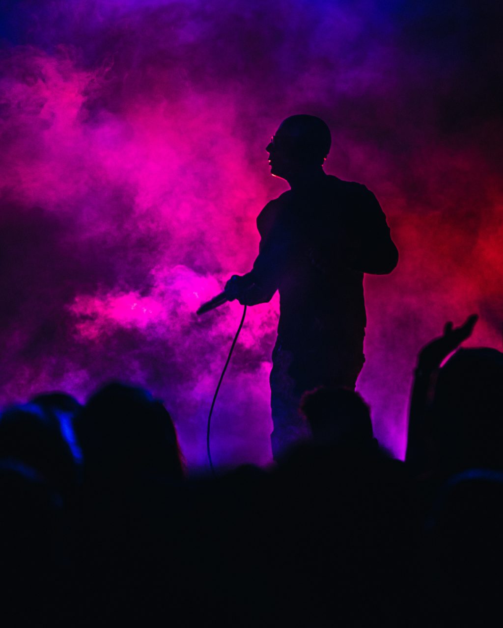 Covenant performing live.