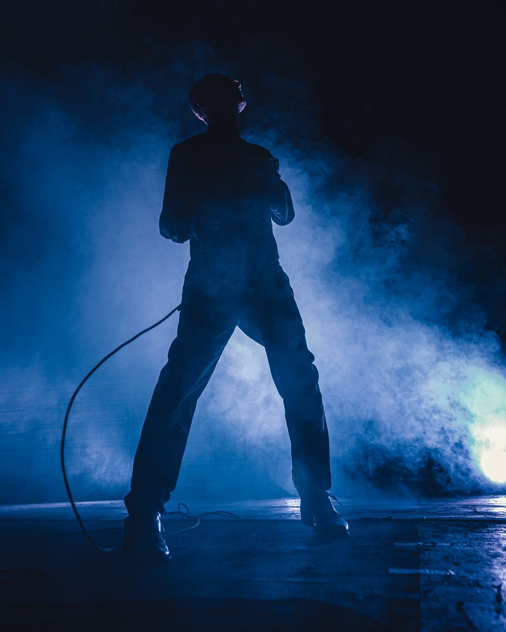 Covenant performing live.