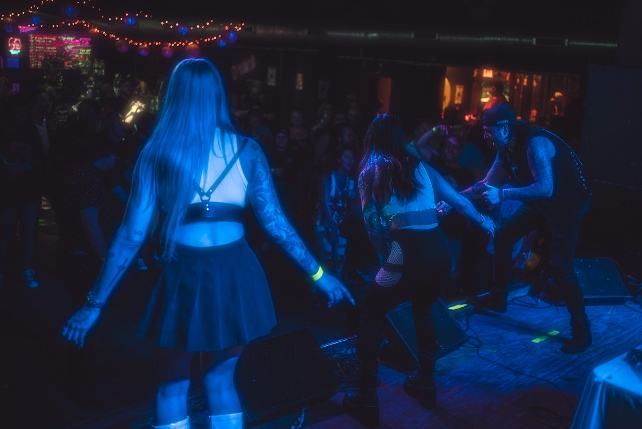Emo Night performing live.