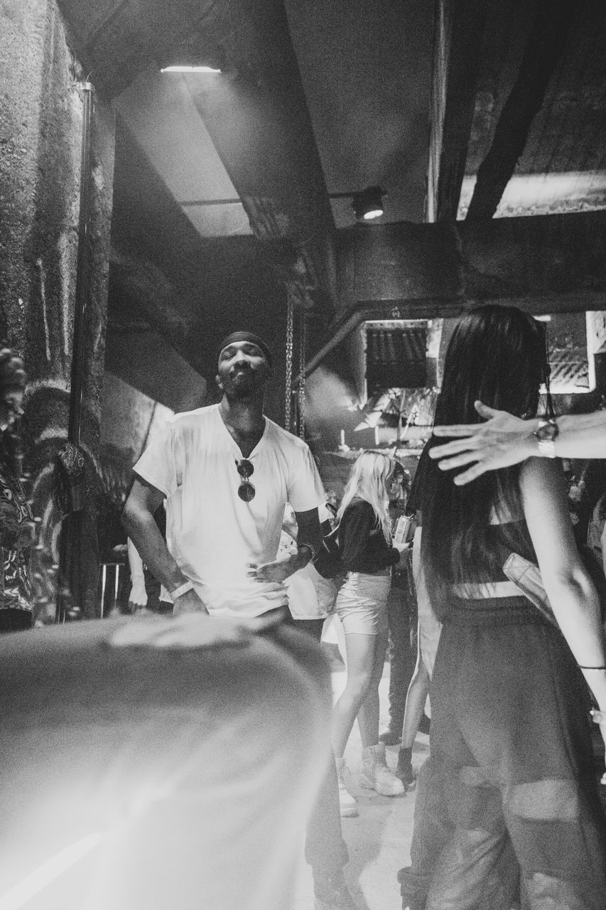 Drumcell in the crowd corridor after the set.