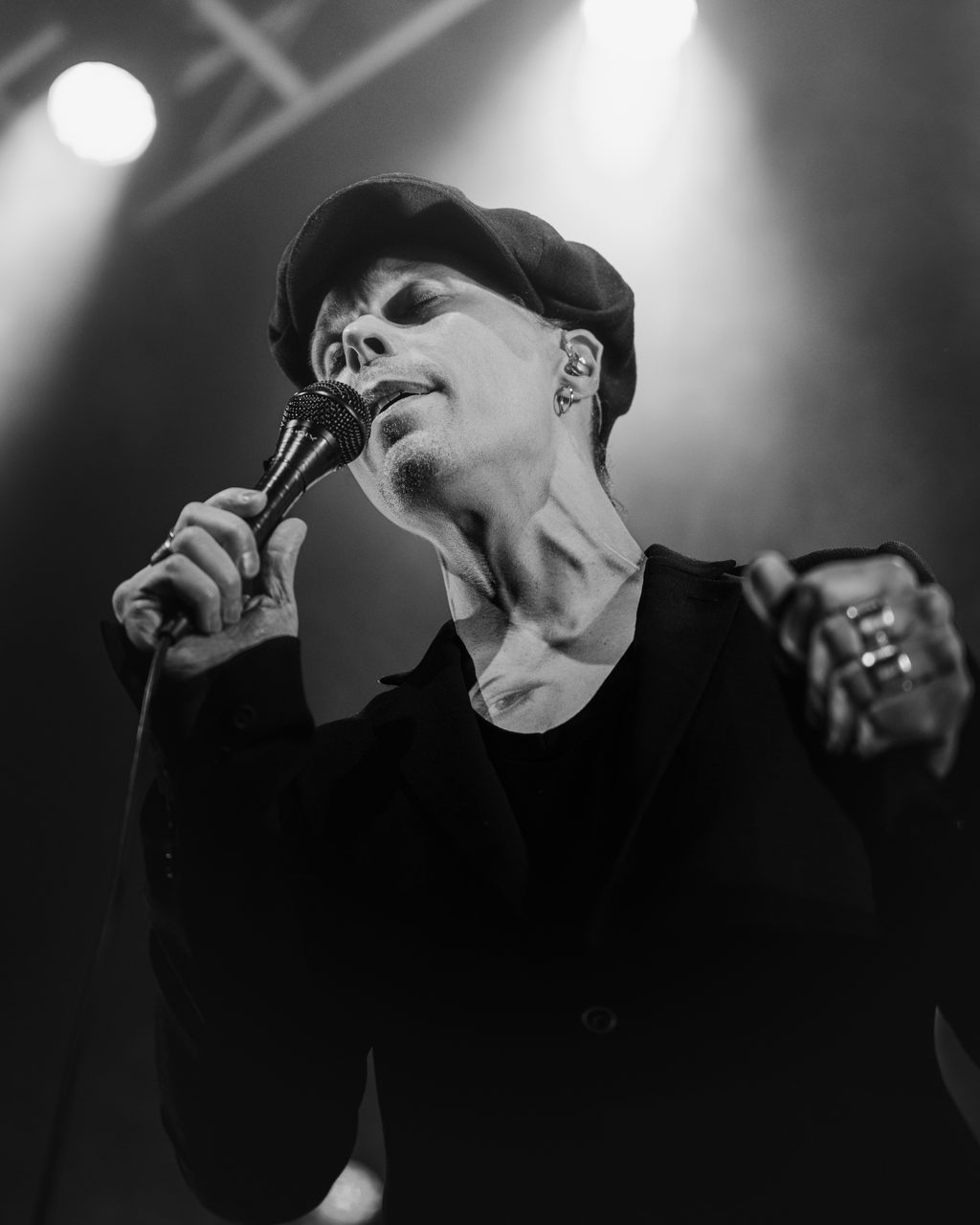 Ville Valo performing live.