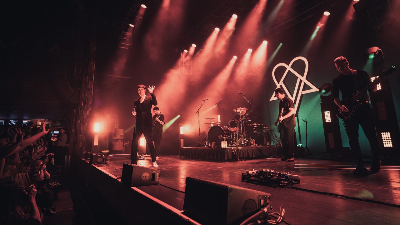 Ville Valo performing live.