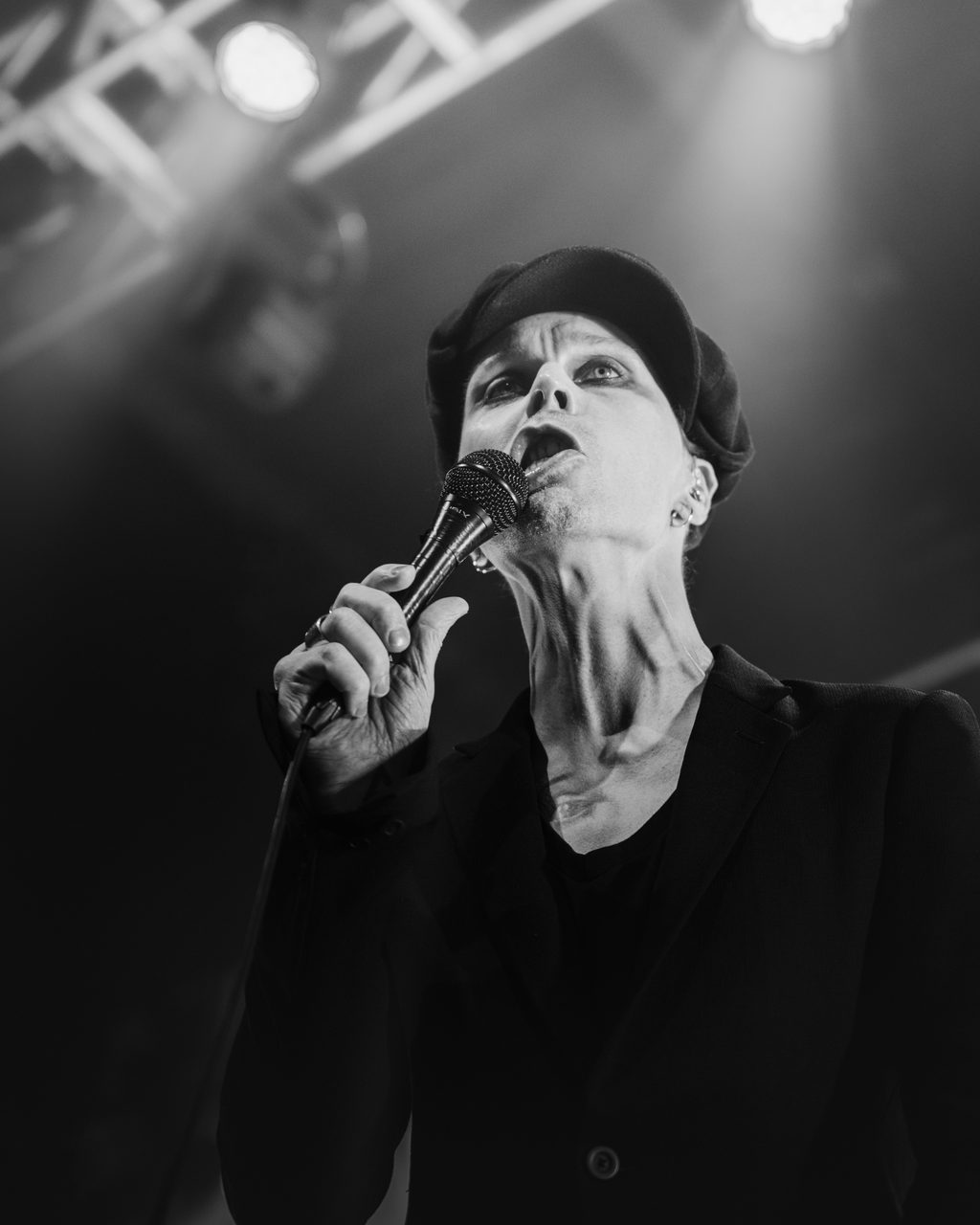 Ville Valo performing live.