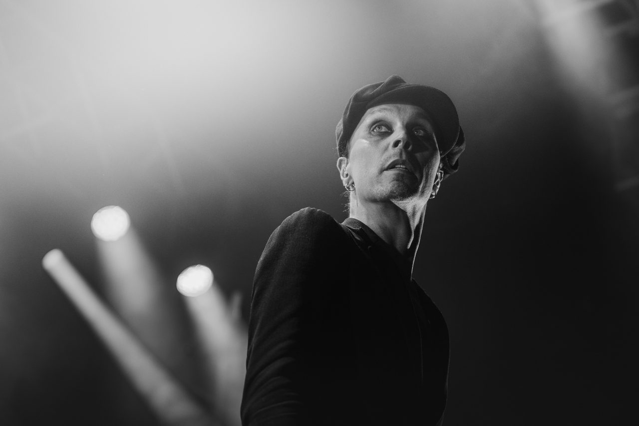 Ville Valo performing live.