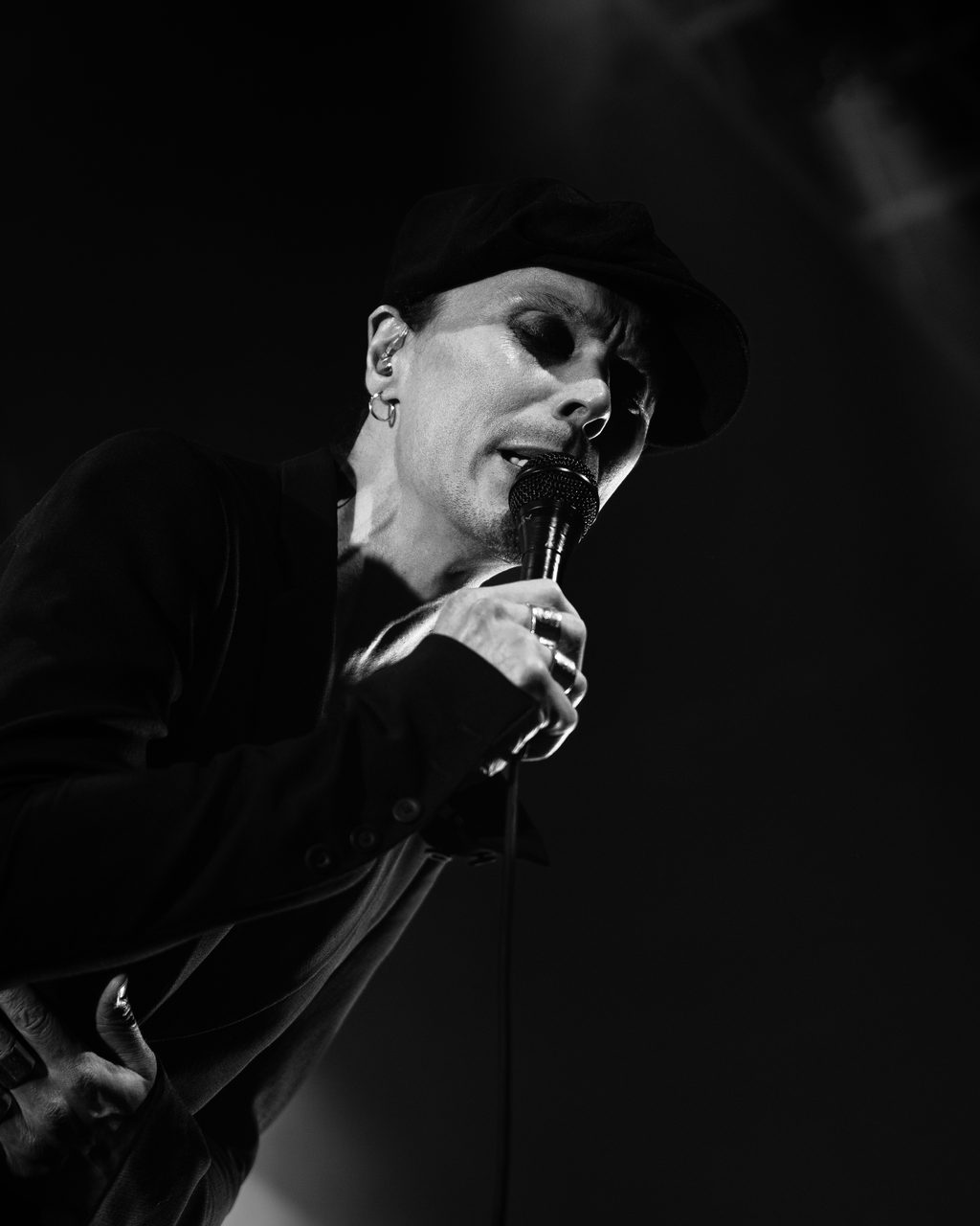 Ville Valo performing live.