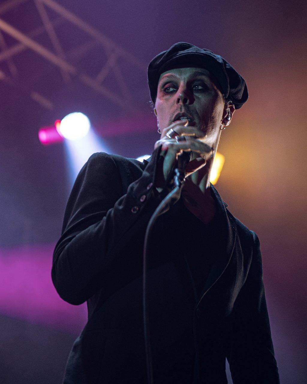 Ville Valo performing live.