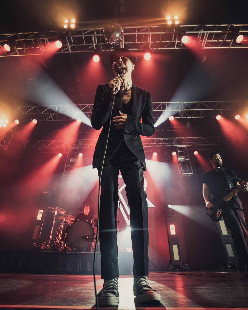 Ville Valo performing live.