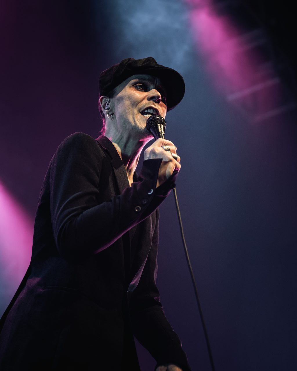 Ville Valo performing live.