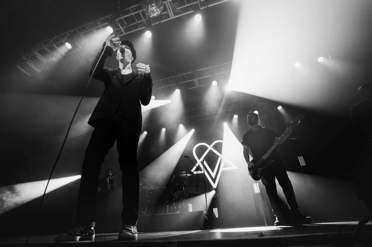 Ville Valo performing live.