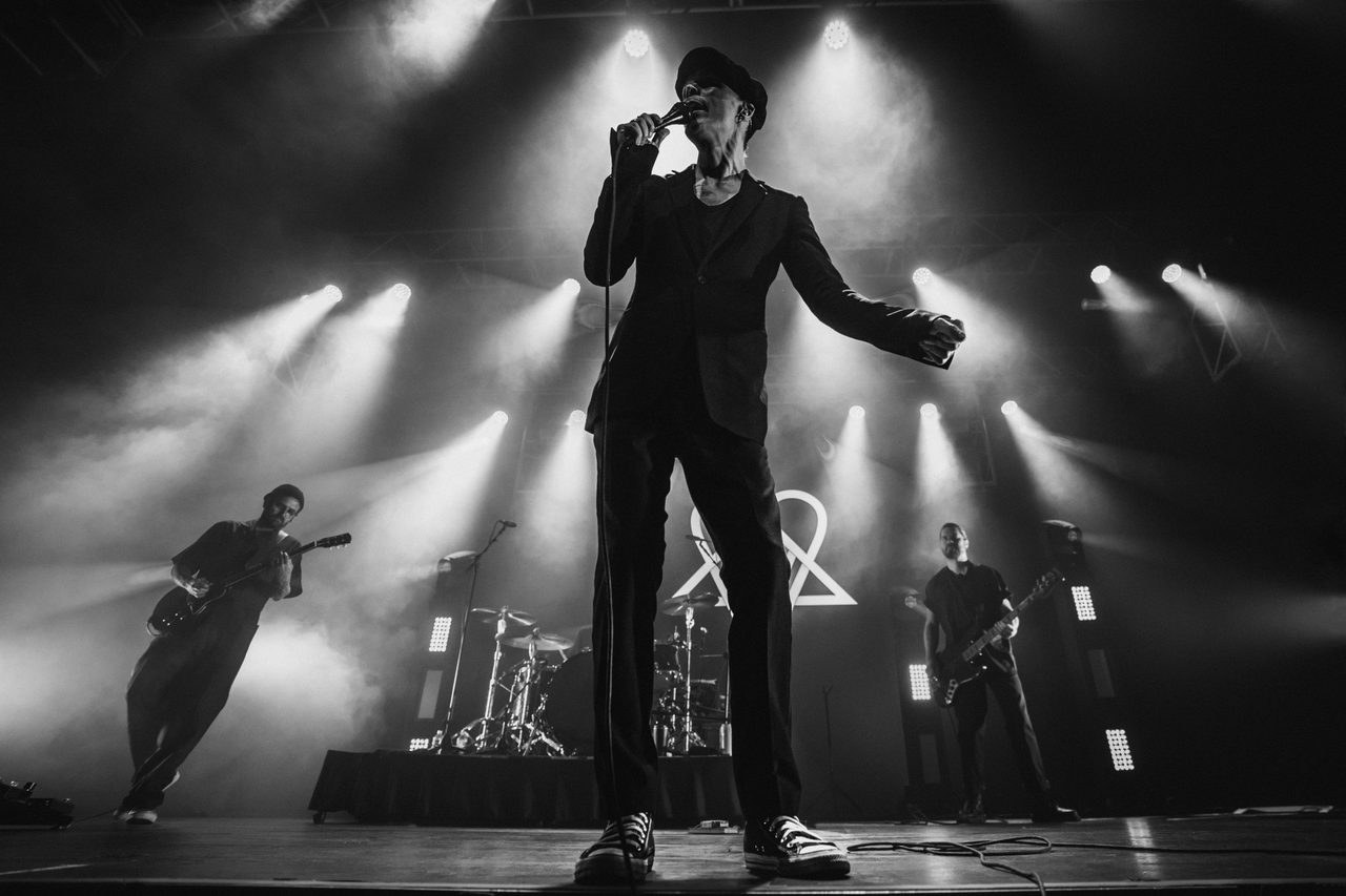 Ville Valo performing live.