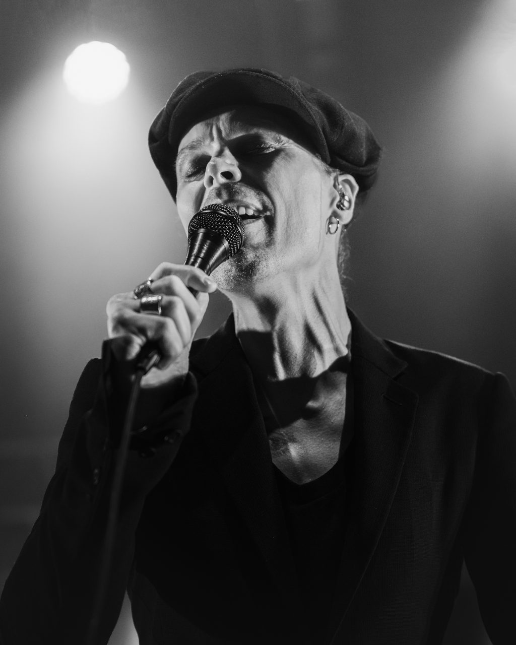 Ville Valo performing live.
