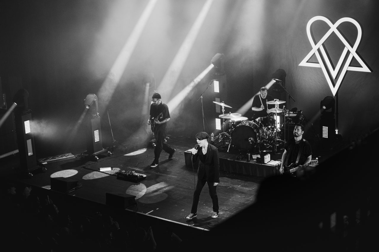 Ville Valo performing live.