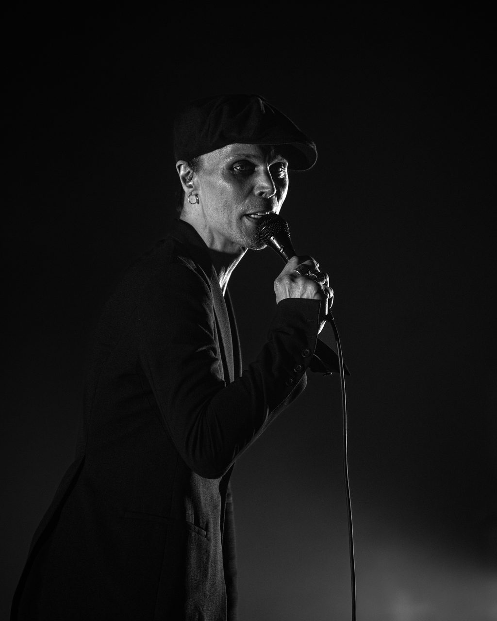 Ville Valo performing live.
