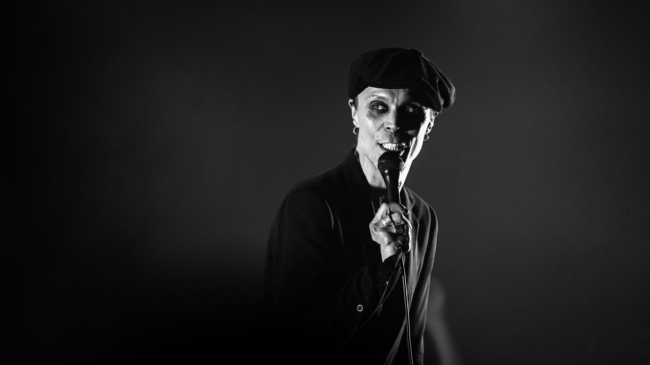 Ville Valo performing live.