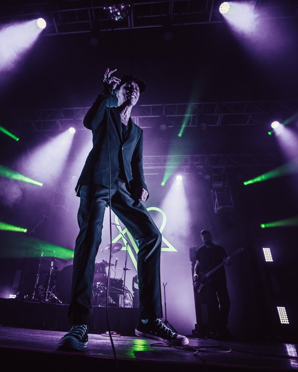 Ville Valo performing live.