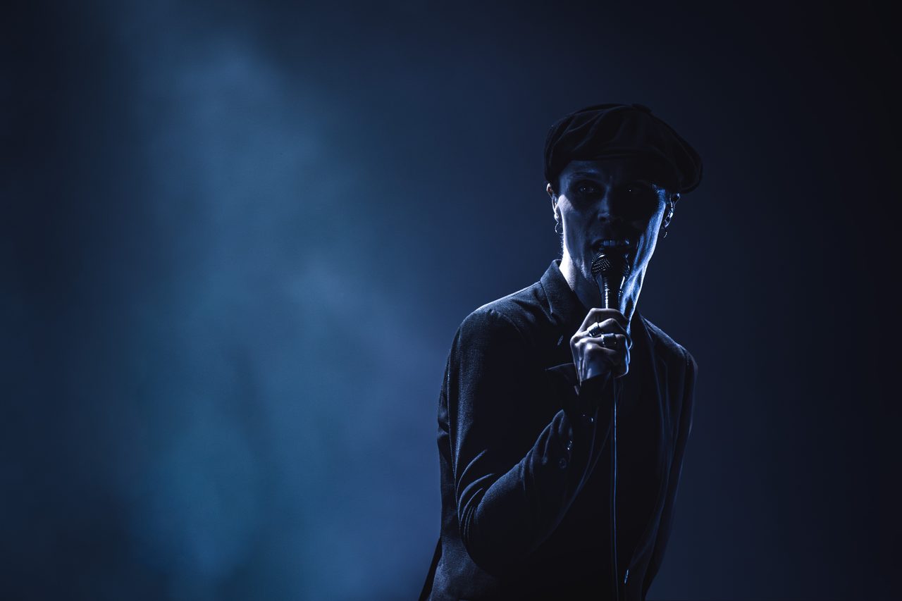 Ville Valo performing live.