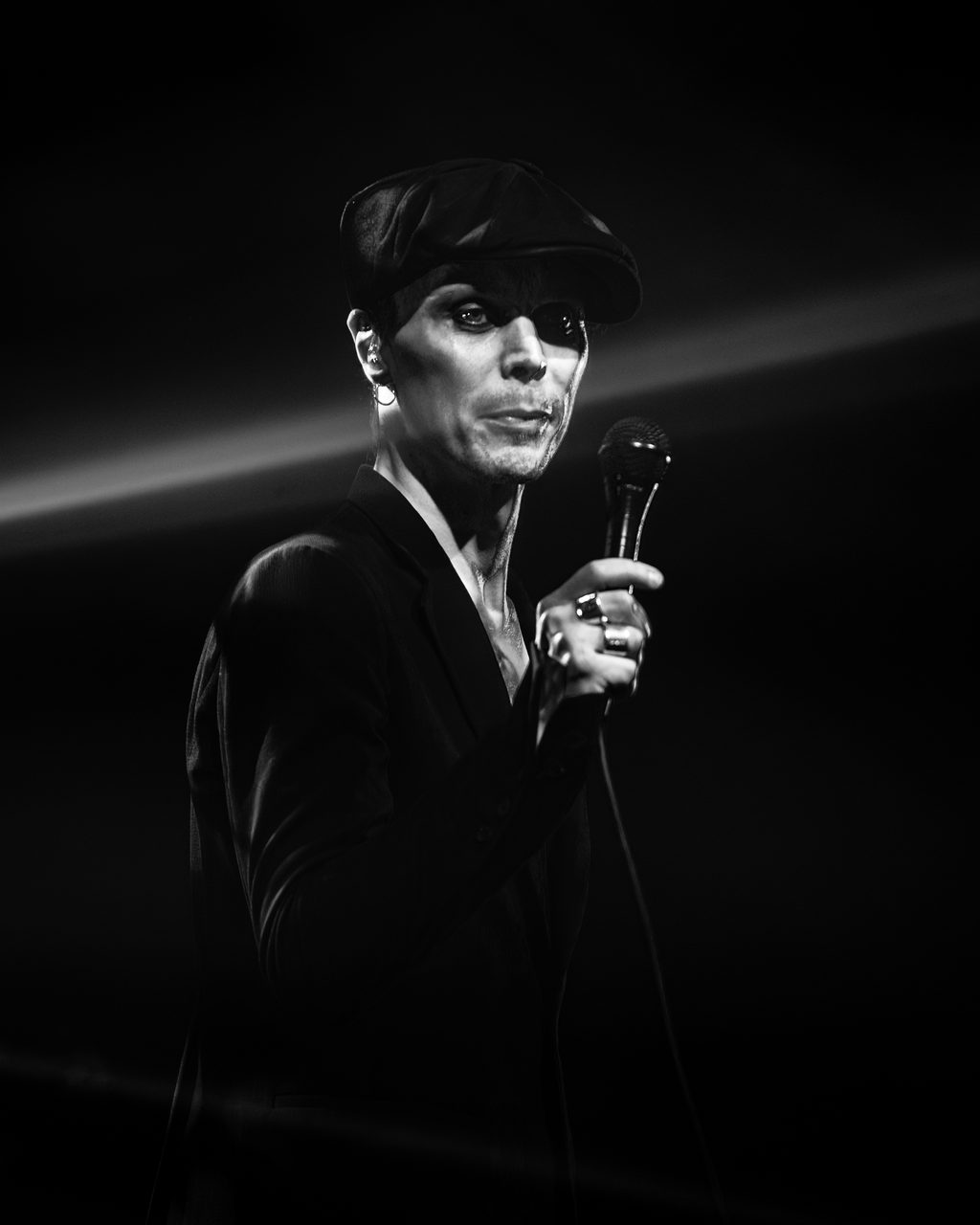 Ville Valo performing live.