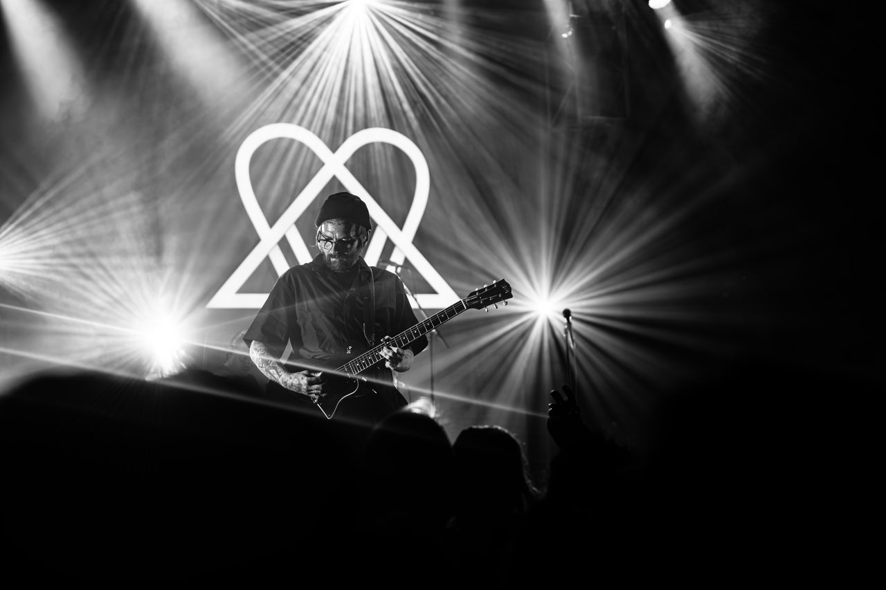 Ville Valo performing live.
